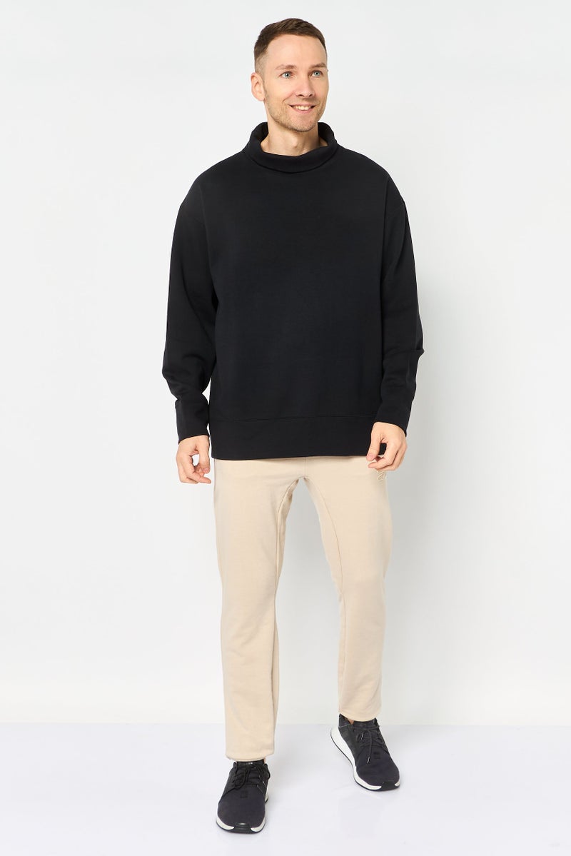 Nike سويت شيرت رياضي للرجال بأكمام طويلة، أسود - Image 2